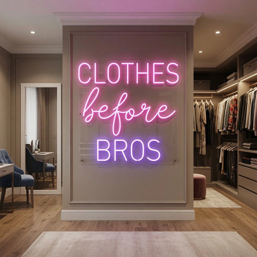 Clothes Before Bros LED Neon Sign Wall Neon Sign - 02 High-Converting Product Image