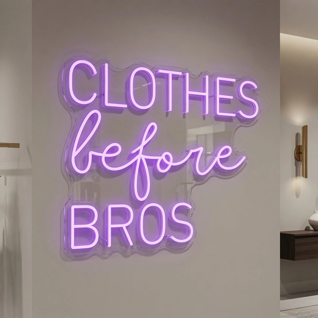 Clothes Before Bros LED Neon Sign Wall Neon Sign - 04 Size Image