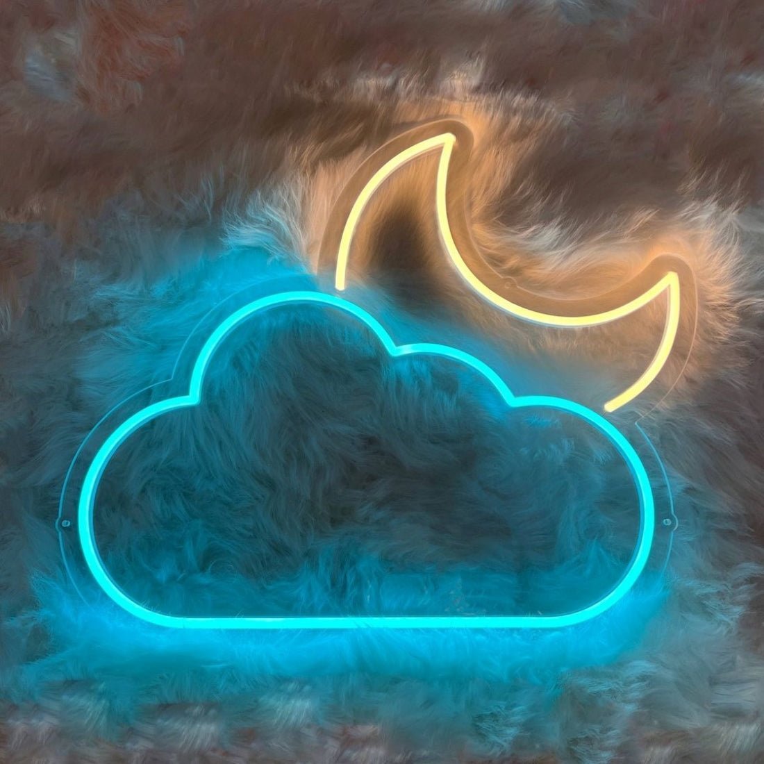 Cloud Moon Neon Signs Neon Lights Led Business Sign - Shineneon
