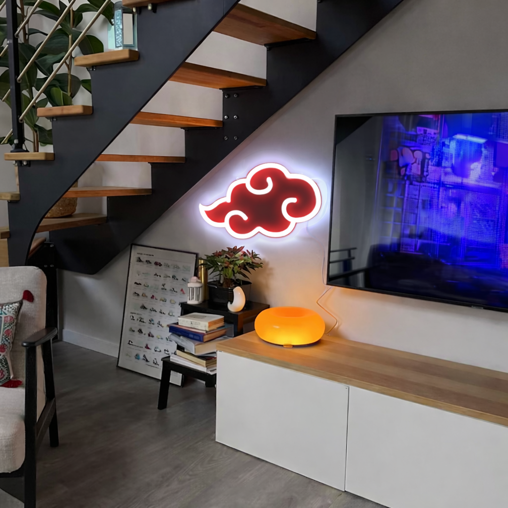 ShineNeon™ Red Cloud Neon Sign – Vibrant LED Wall Art for Modern Home & Studio Decor