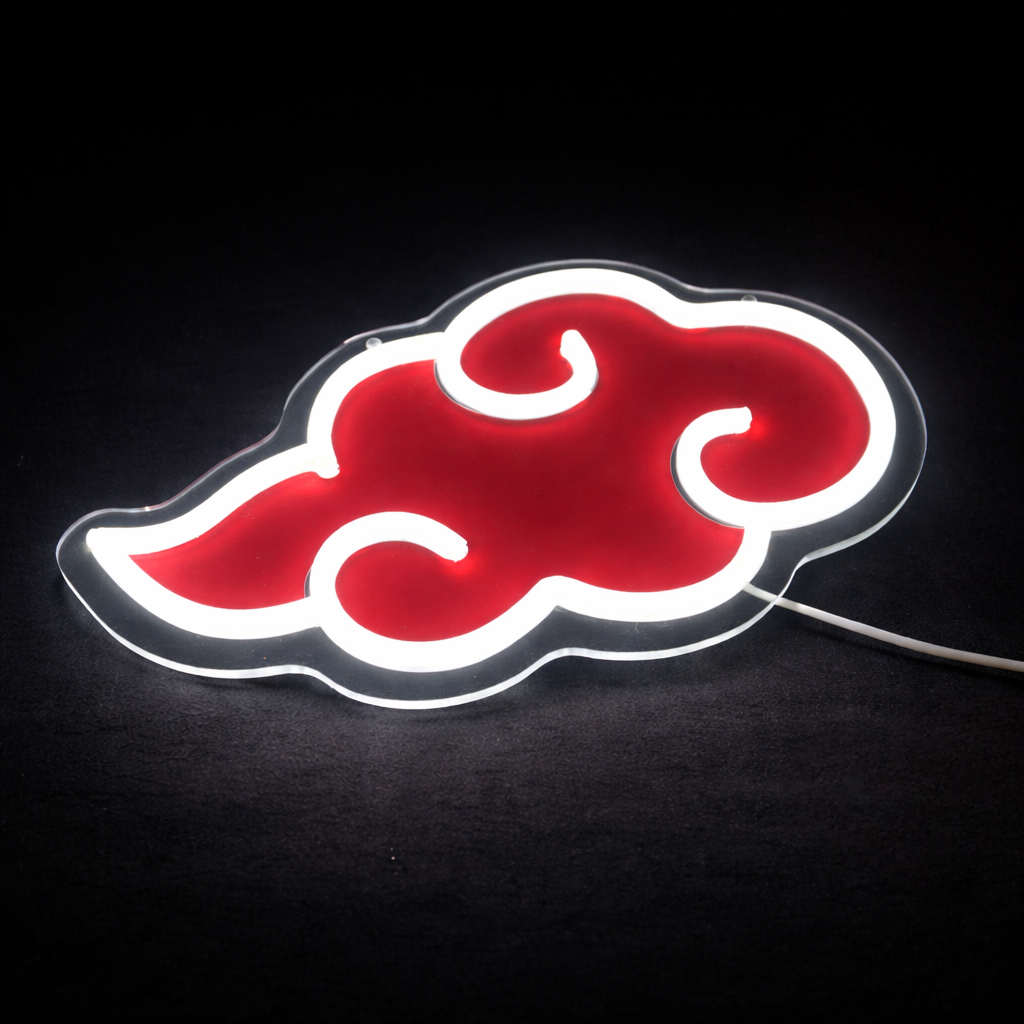 ShineNeon™ Red Cloud Neon Sign – Vibrant LED Wall Art for Modern Home & Studio Decor