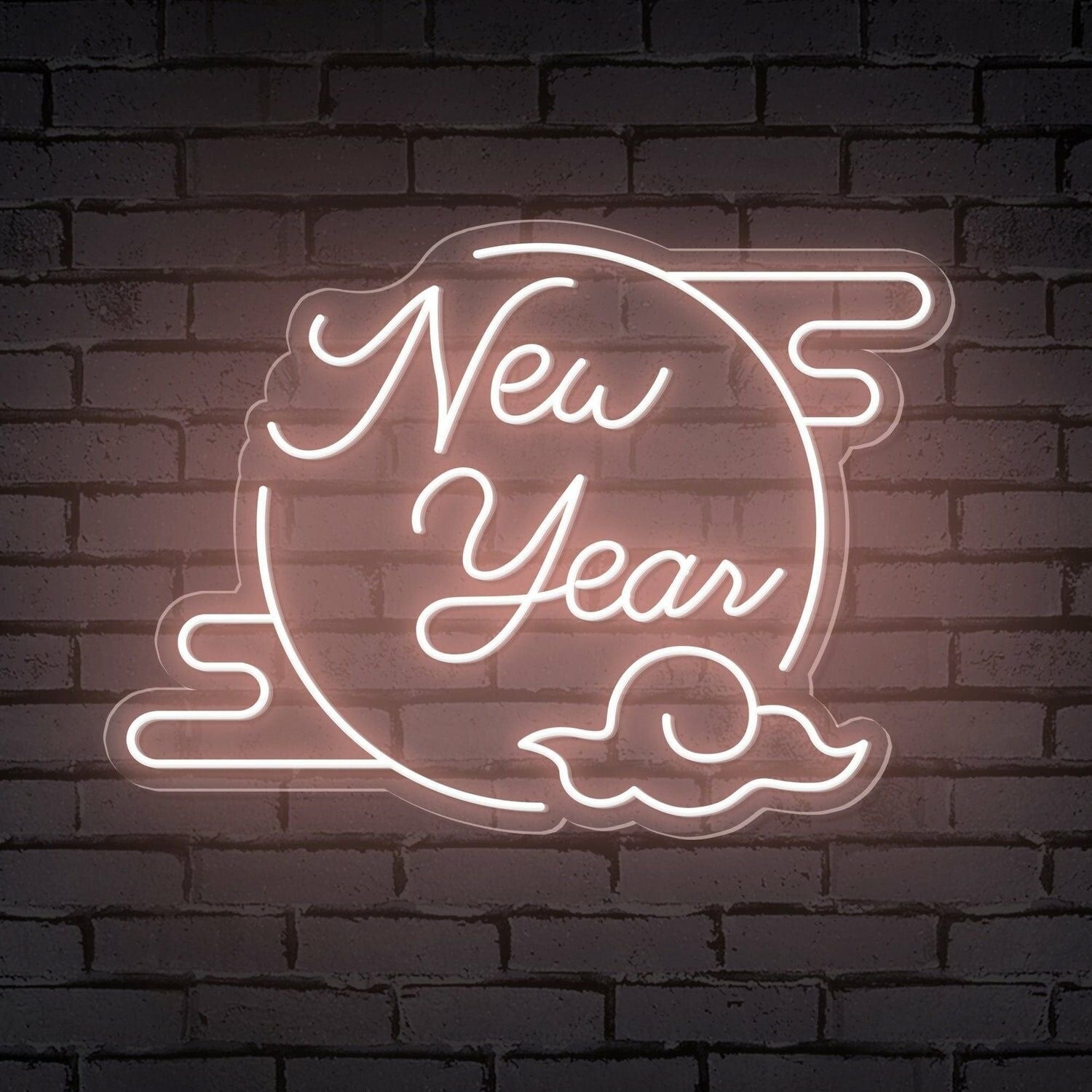 Clouded Moon Festive Led Neon Sign For Bars - Shineneon