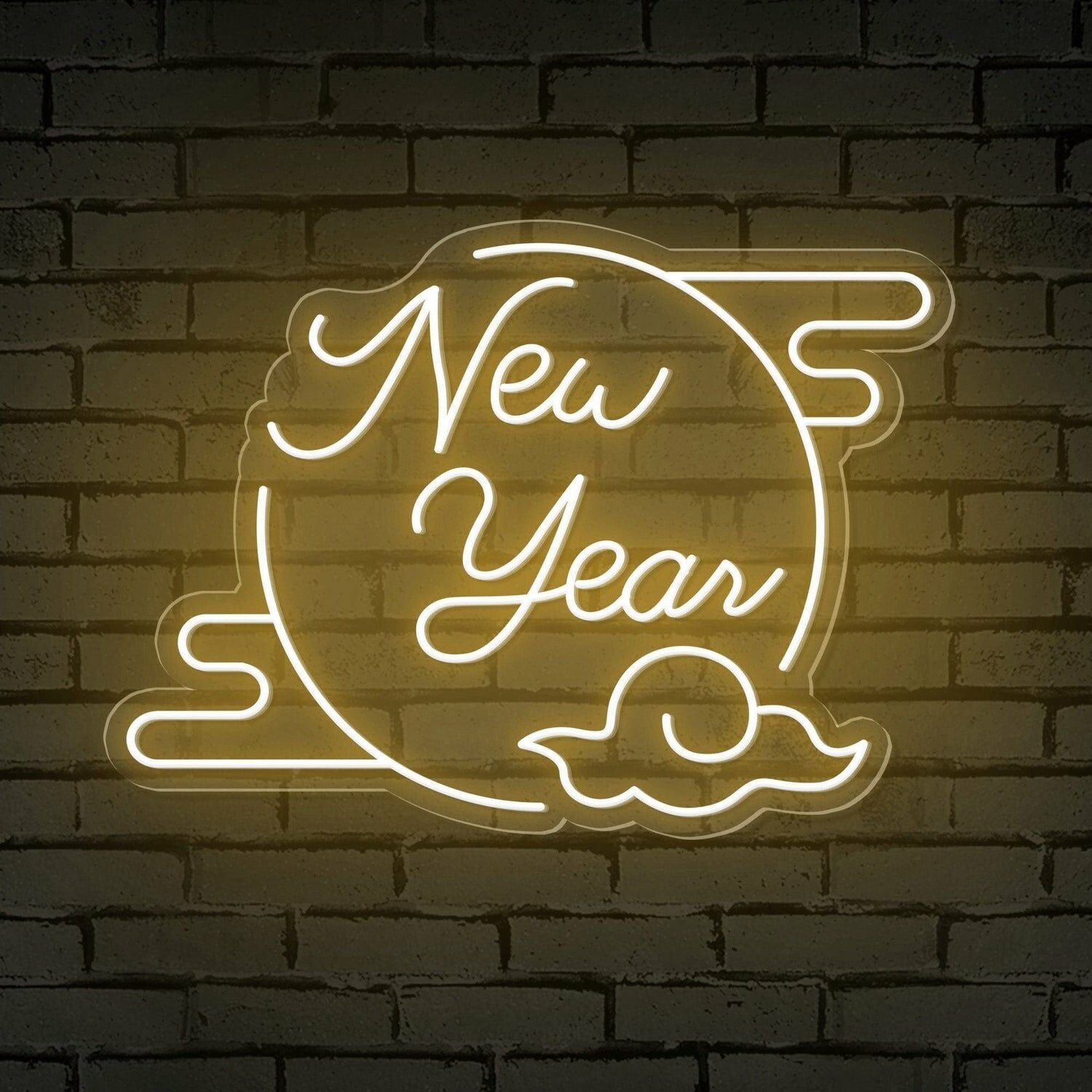 Clouded Moon Festive Led Neon Sign For Bars - Shineneon
