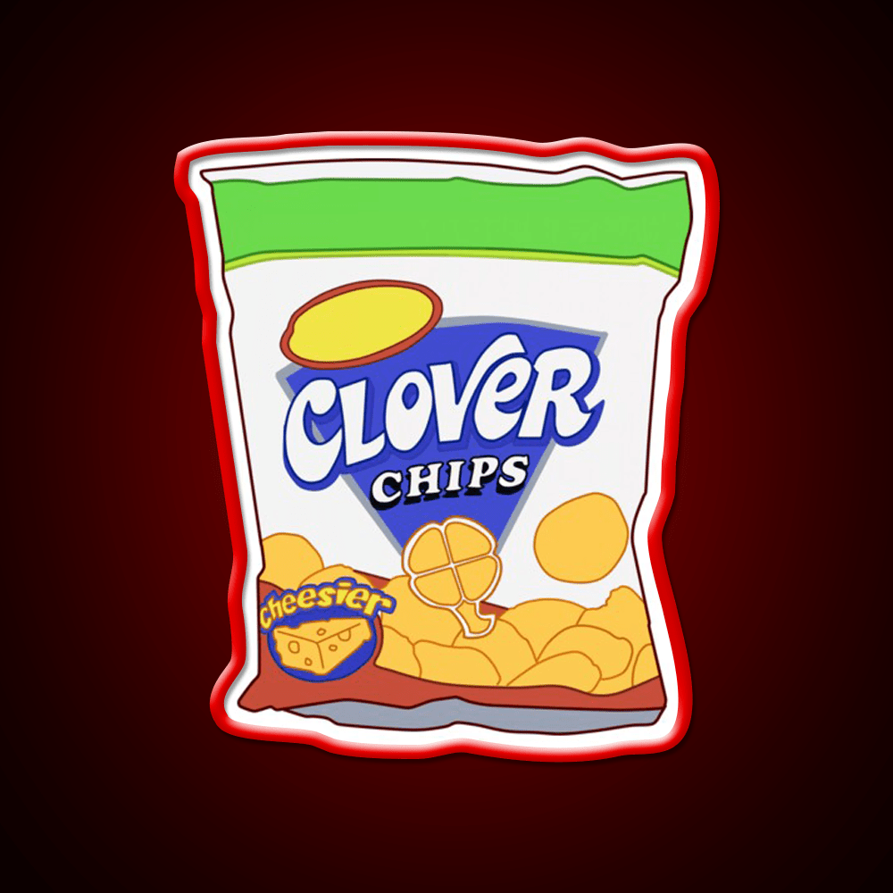 Clover Chips Snack Food Led Neon Sign Rgb Color - Shineneon