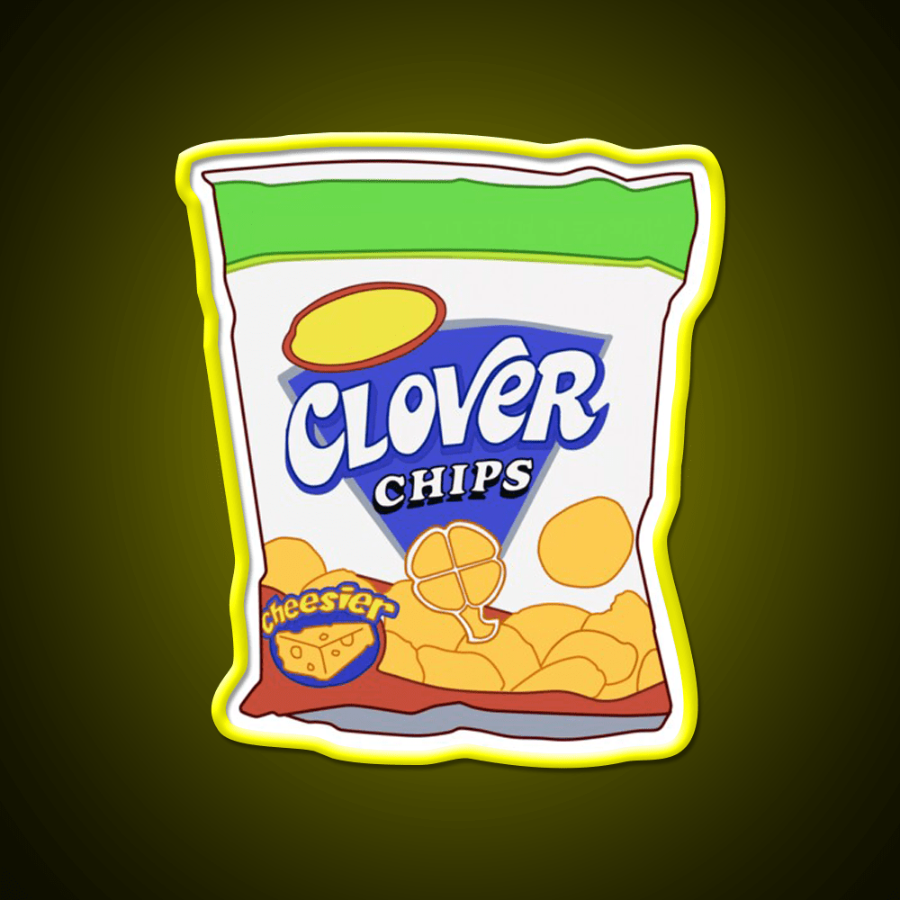 Clover Chips Snack Food Led Neon Sign Rgb Color - Shineneon