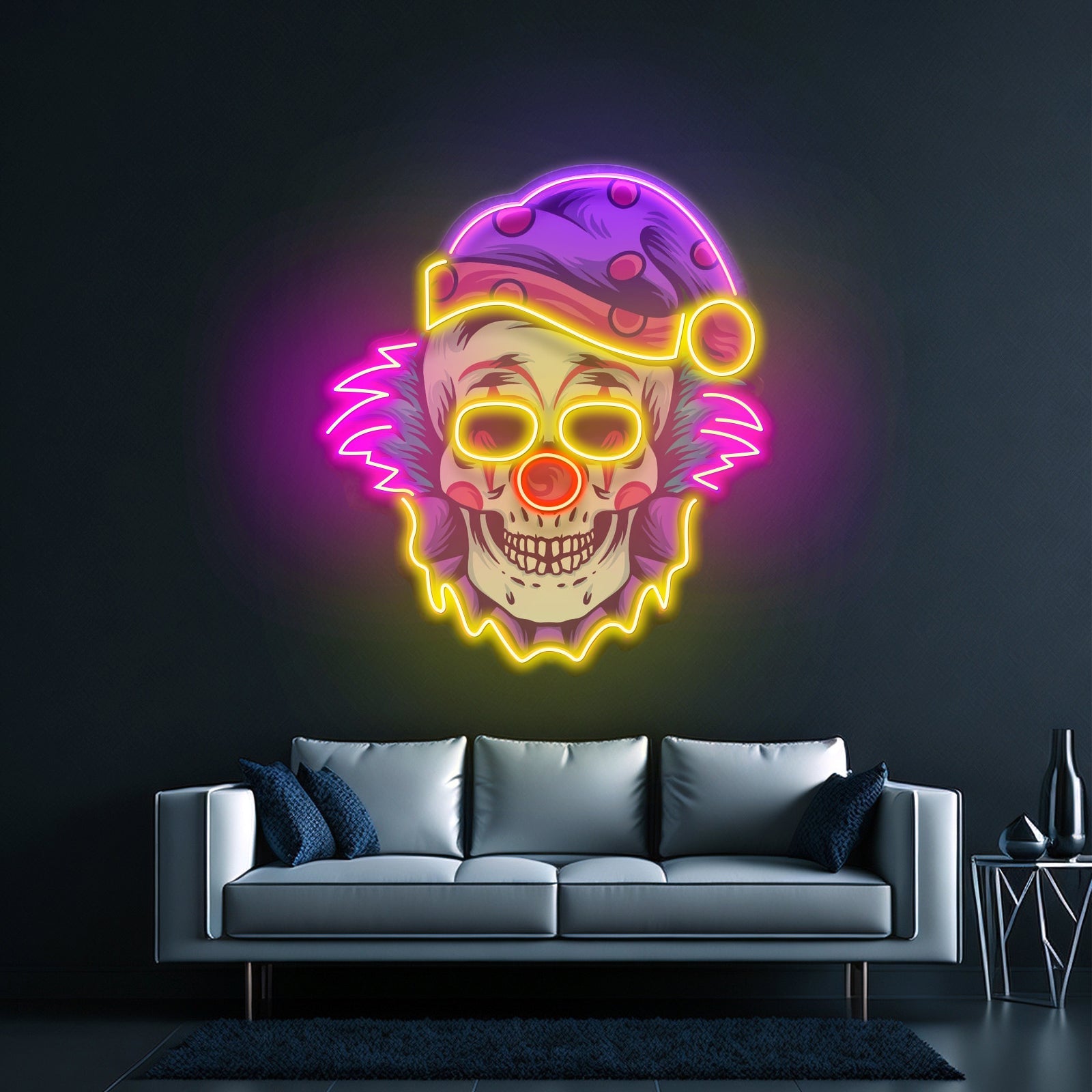 Clown Skull Led Neon Sign Light Custom Led Signs - Shineneon