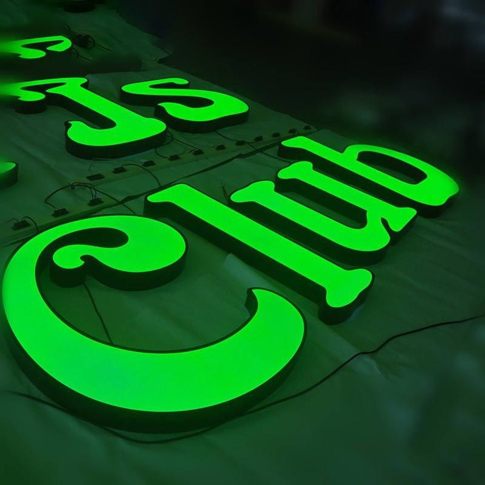 Club 3D Frontlit Letters Metal Led Sign - Shineneon