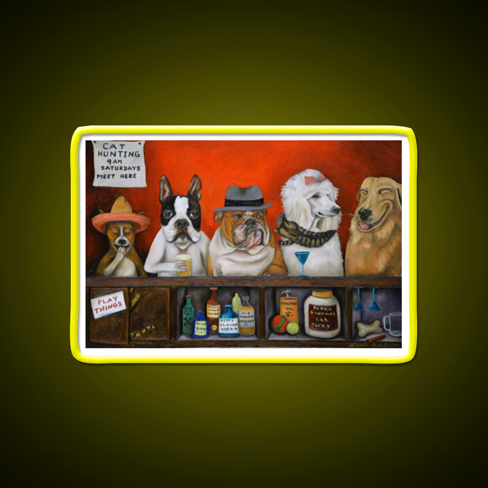 Club K9 Man Cave Bar Led Neon Sign Rgb Color