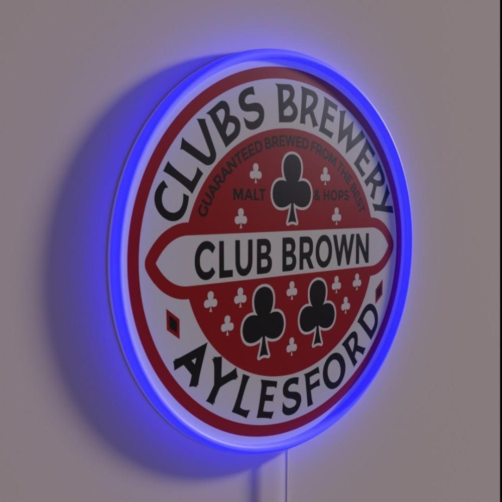 Clubs Brewery Brown Ale Rgb Led Neon Sign - Shineneon