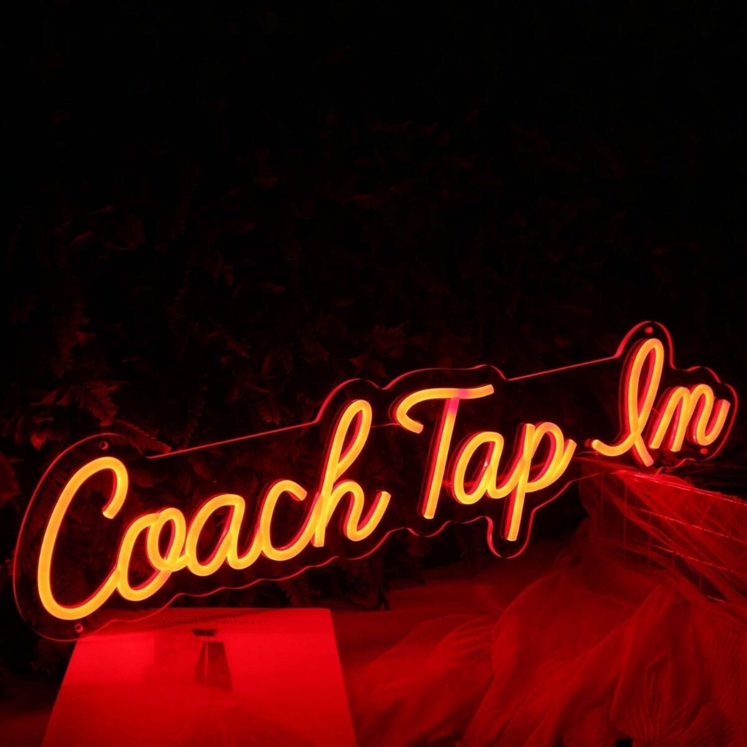 Coach Tap Em Orange Led Neon Sign - Shineneon
