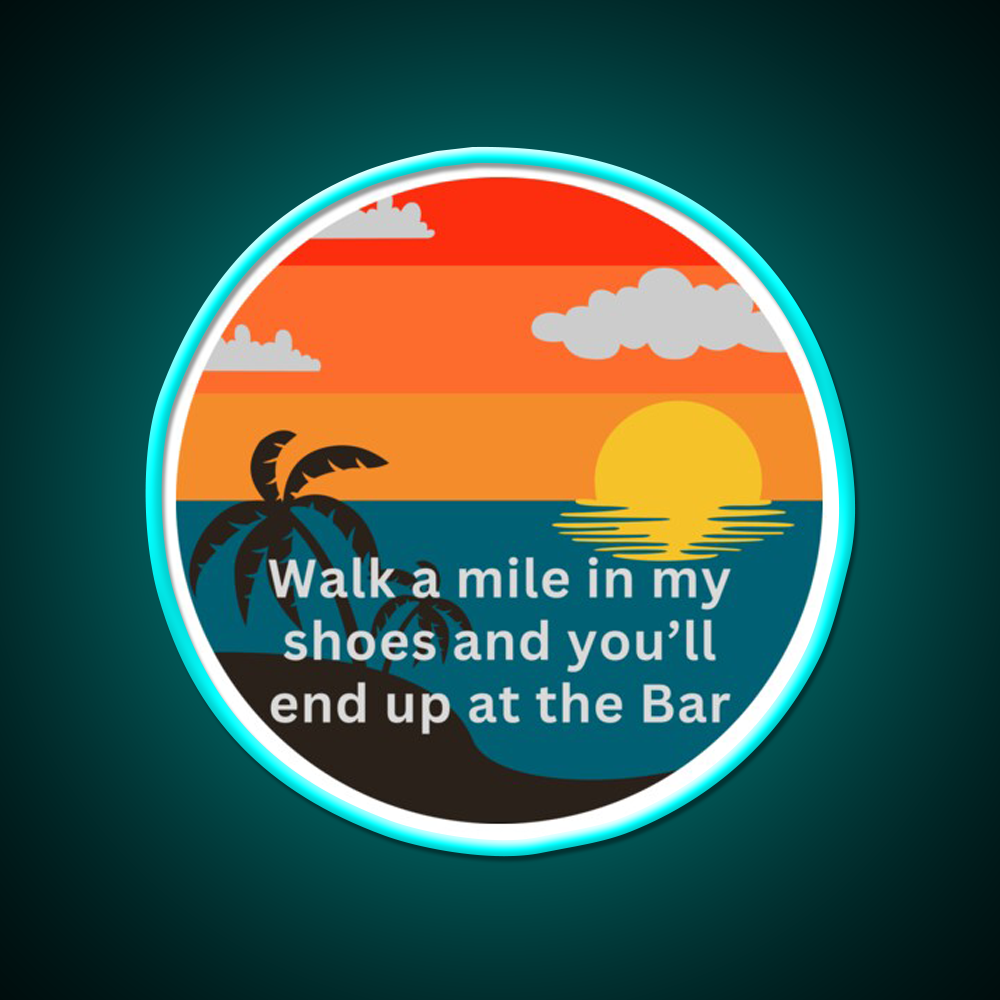 Coastal Bar Life Man Cave Bar Led Neon Sign