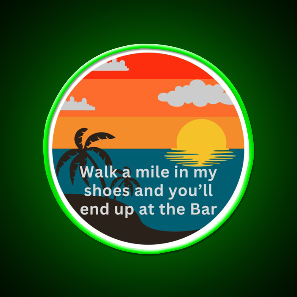 Coastal Bar Life Man Cave Bar Led Neon Sign