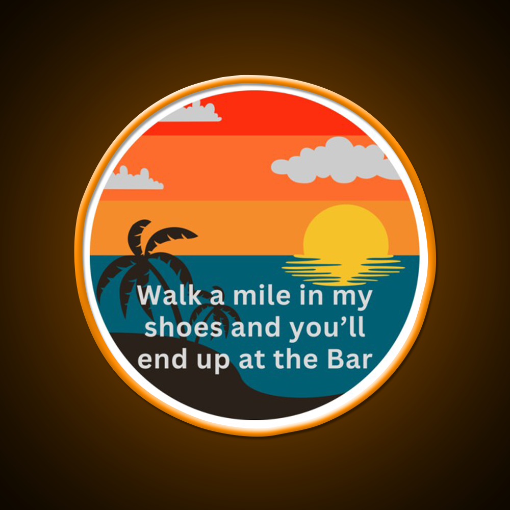 Coastal Bar Life Man Cave Bar Led Neon Sign