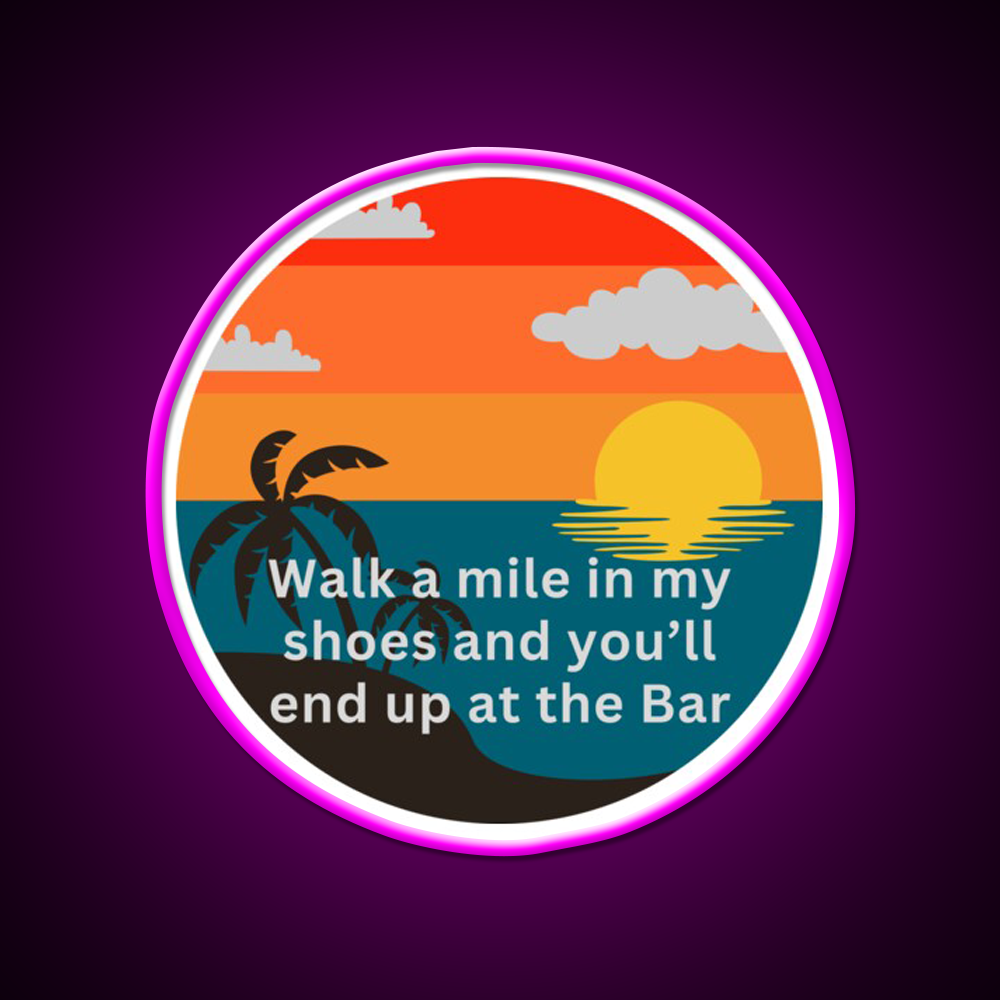 Coastal Bar Life Man Cave Bar Led Neon Sign