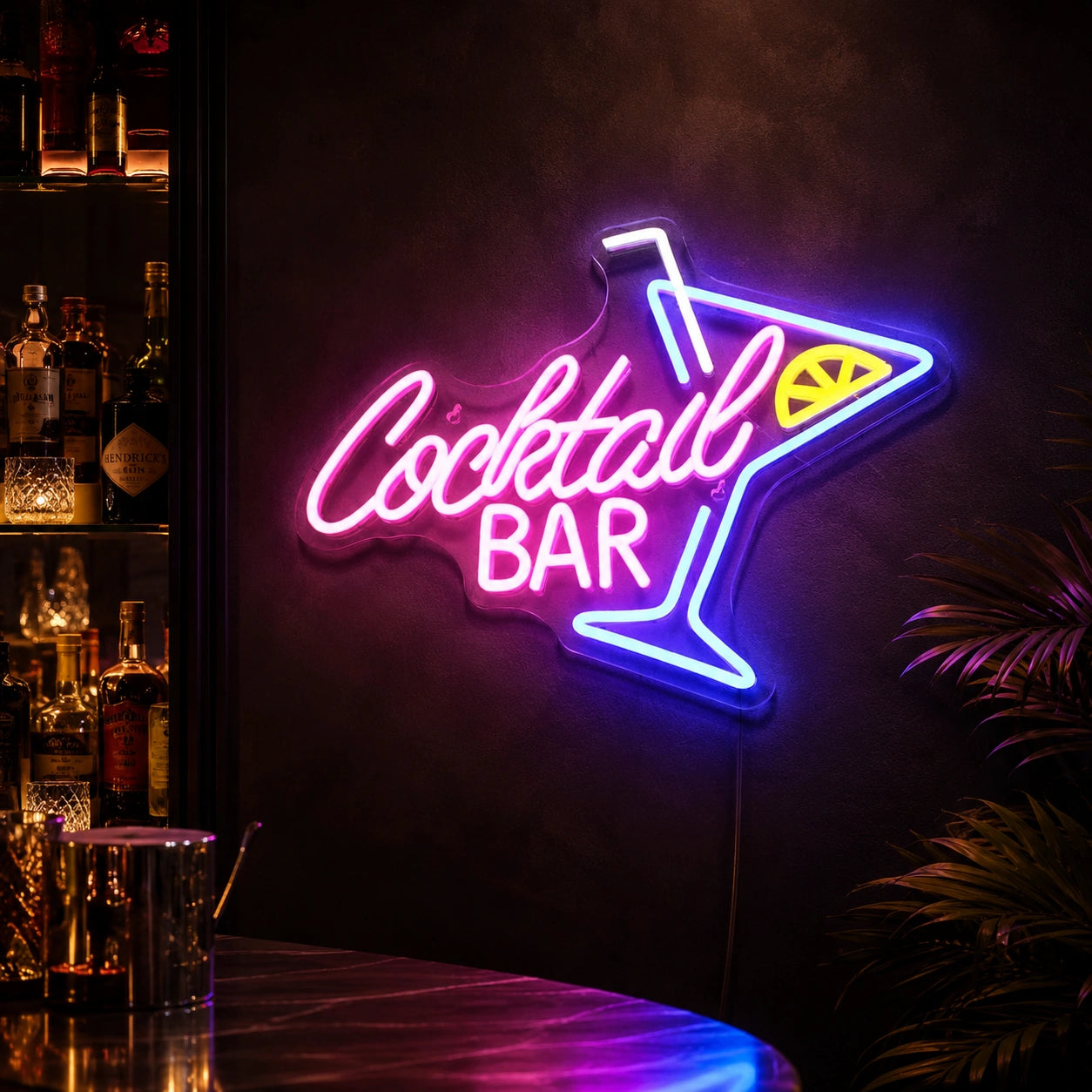 Cocktail Bar Floor LED Neon Sign - 01 Original Product Image