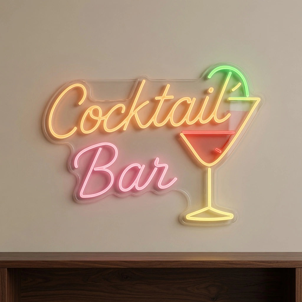 Cocktail Bar LED Neon Sign Living Room Decor - 04 Size Image