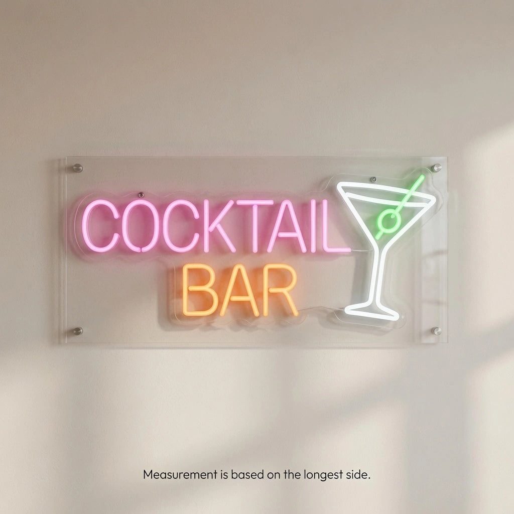 Cocktail Bar LED Neon Sign Wall Neon Sign - 04 Size Image