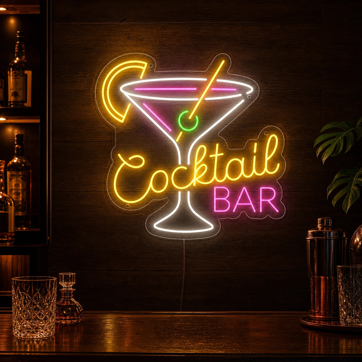Cocktail Bar Martini LED Neon Sign main product image