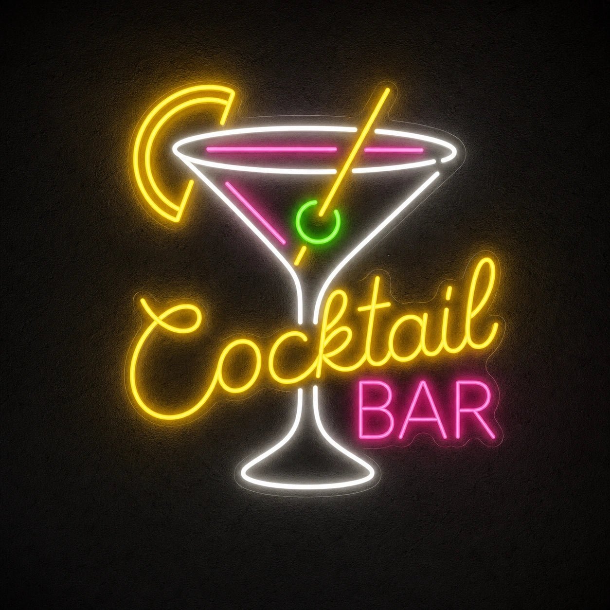 Cocktail Bar Martini LED Neon Sign Garage Neon Sign - Shineneon