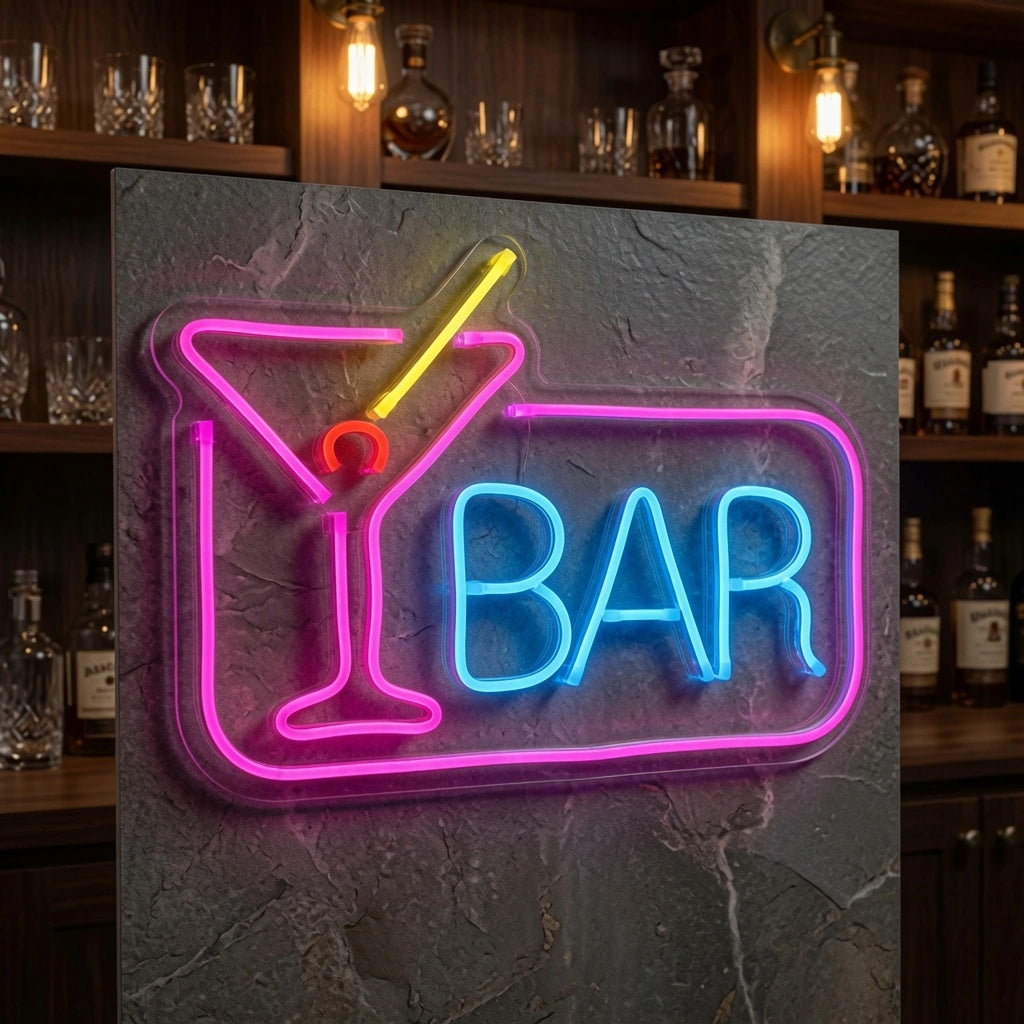 Cocktail Bar Shop Wall Art LED Neon Sign - 02 High-Converting Product Image
