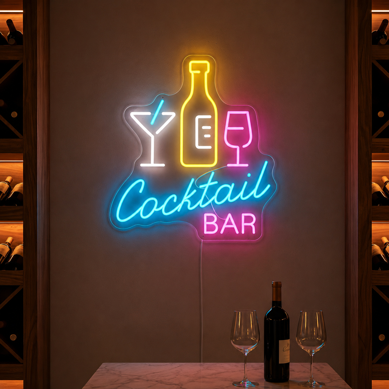 Cocktail Bar Version 2 LED Neon Sign main product image