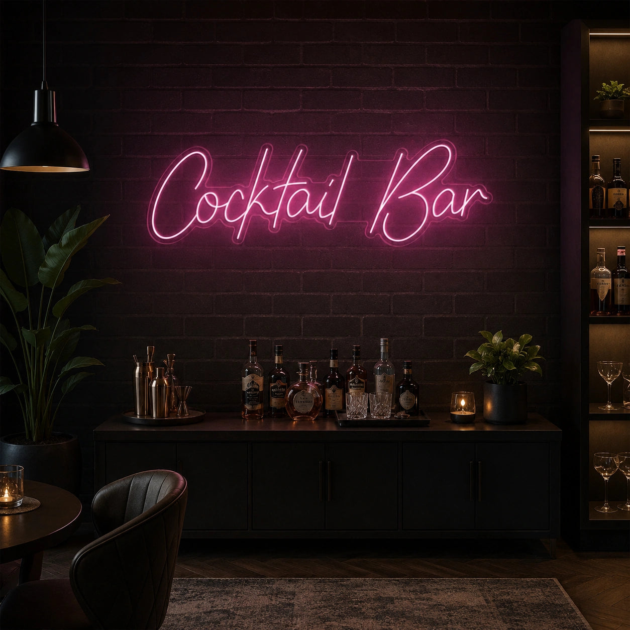 Cocktail Bar Wall LED Neon Sign - 04 Size Image