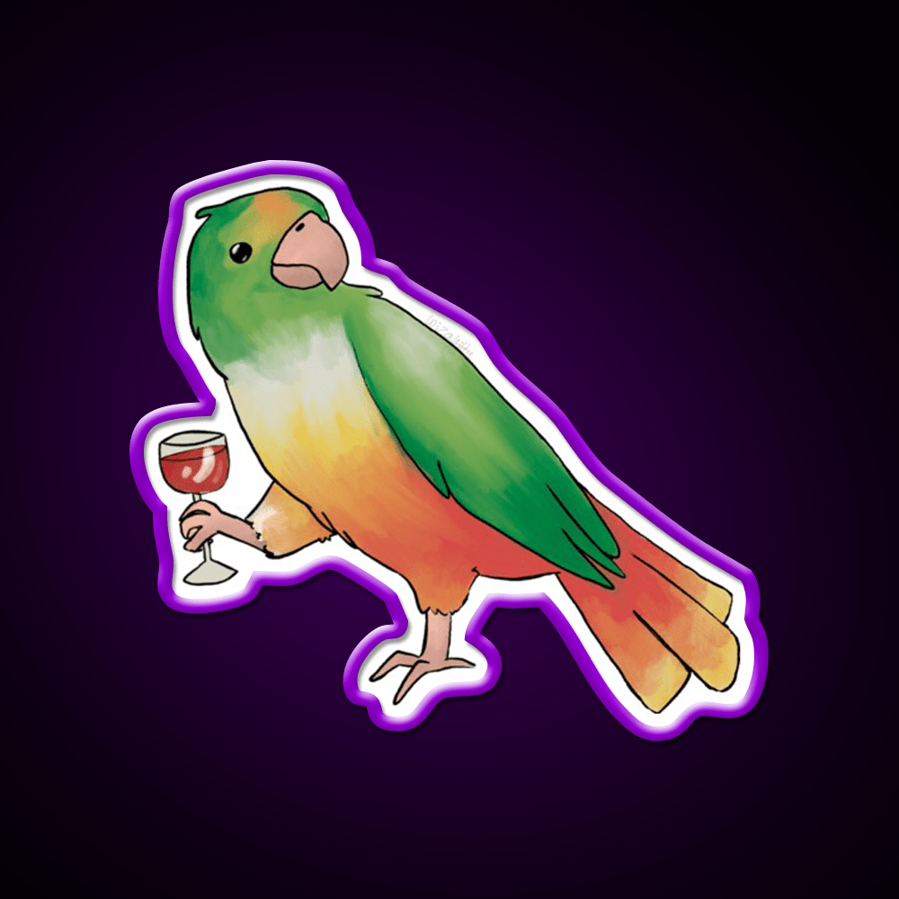 Cocktail Bird Cocktail Bar Decor Led Neon Sign Rgb Color - Shineneon