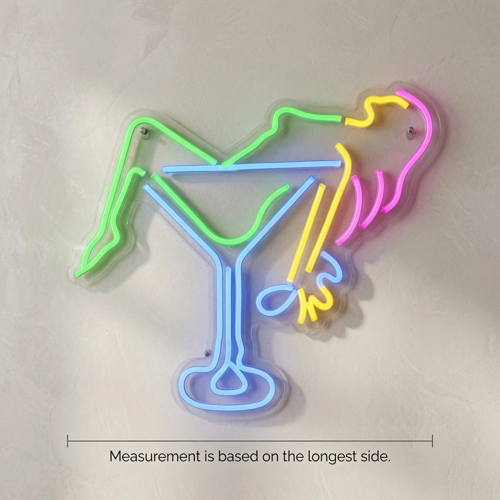Cocktail Business LED Neon Sign - 04 Size Image