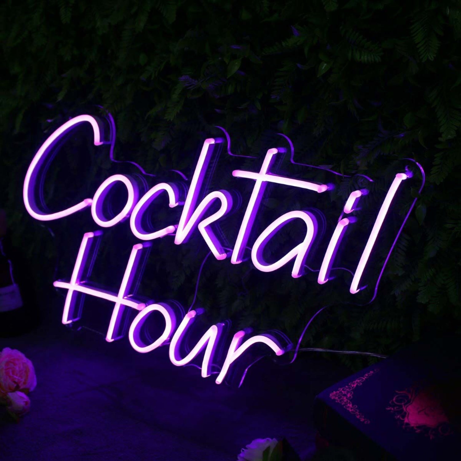 Cocktail Hour Purplr Neon Sign | Shineneon
