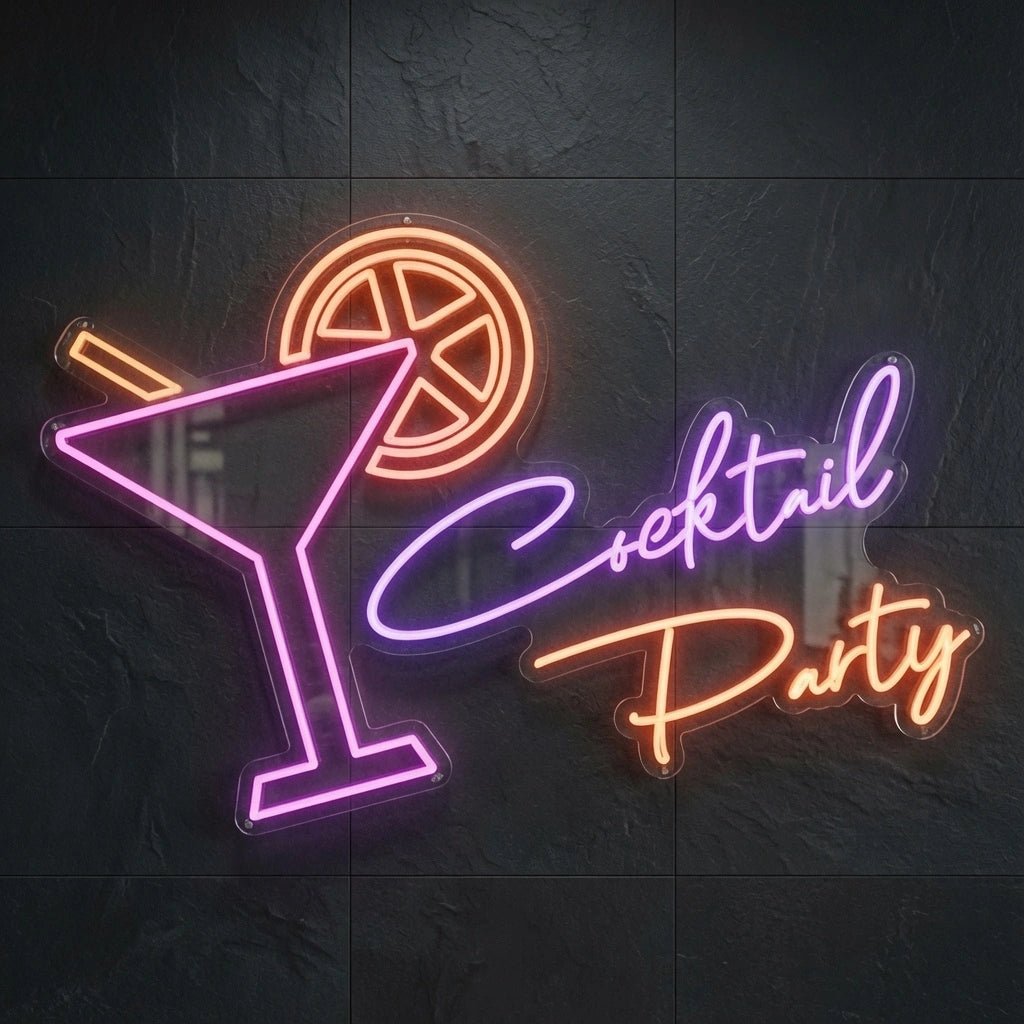 Cocktail Party LED Neon Sign Home Wall Art - 01 Original Product Image