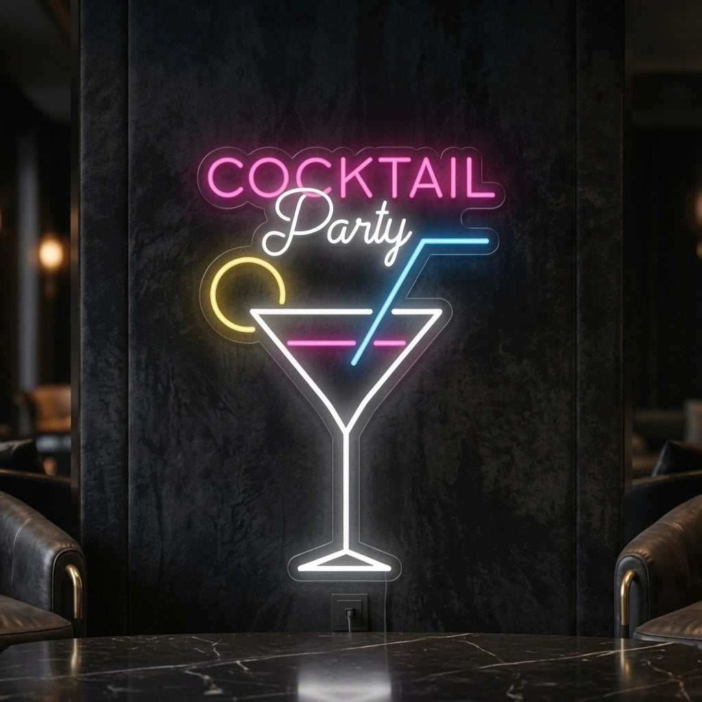 Cocktail Party LED Neon Sign Wall Neon Sign - 01 Original Product Image