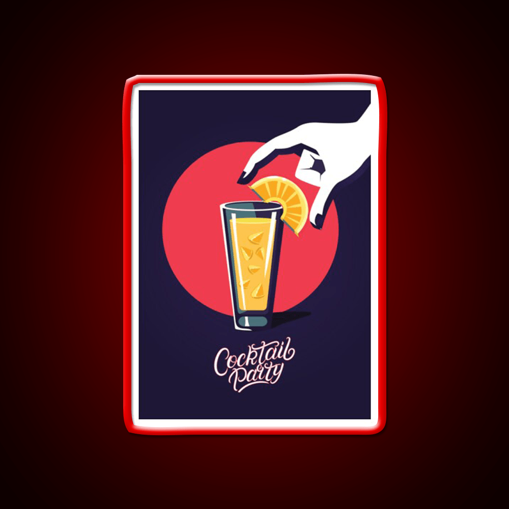 Cocktail Retro Poster Dring Vintage Party Drink Tequila Led Neon Sign Rgb Color - Shineneon