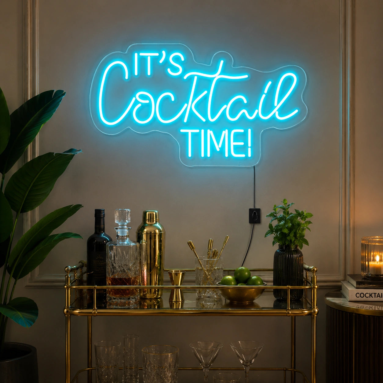 Cocktail Time Neon Sign LED Neon Sign high-converting product image