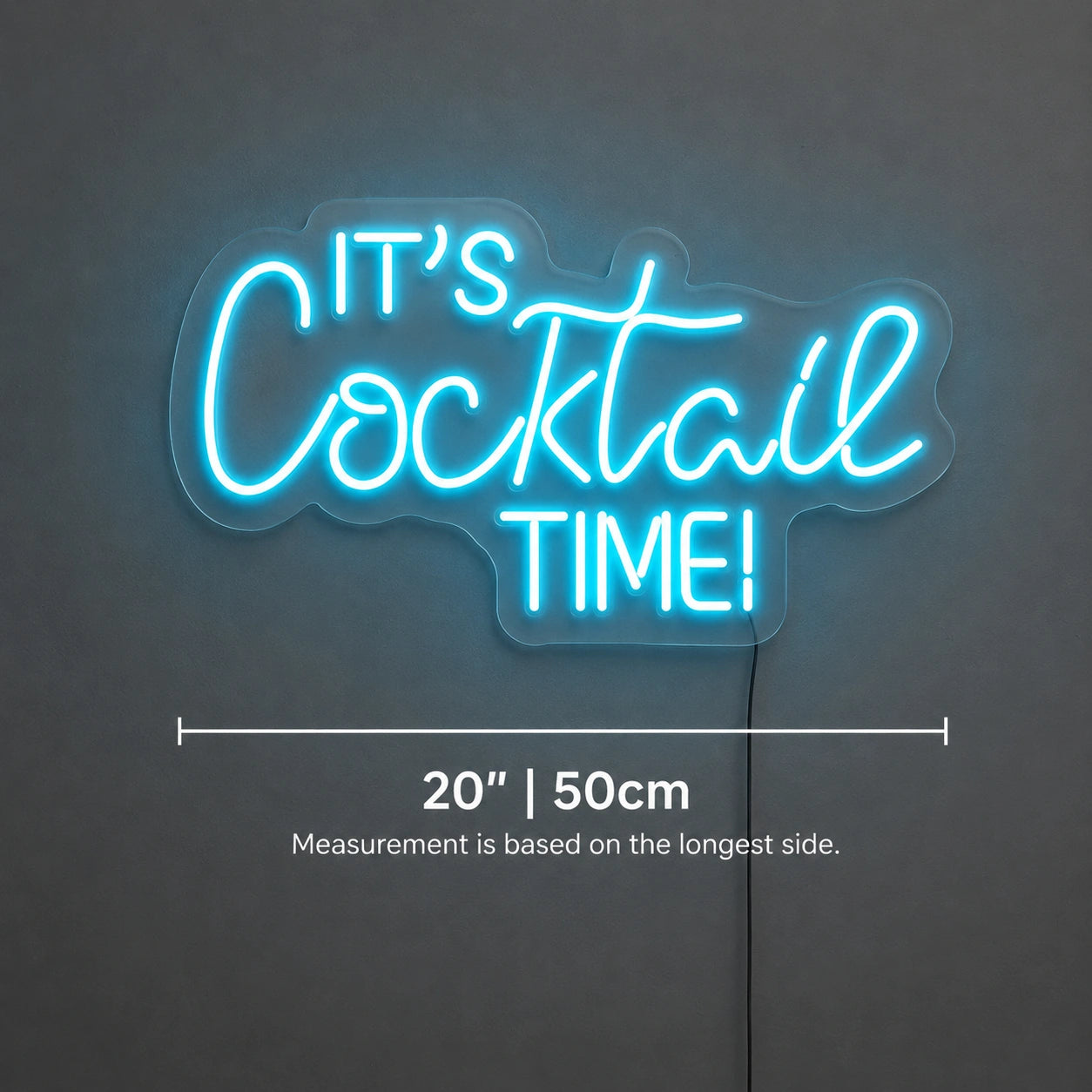 Cocktail Time Neon Sign LED Neon Sign size image