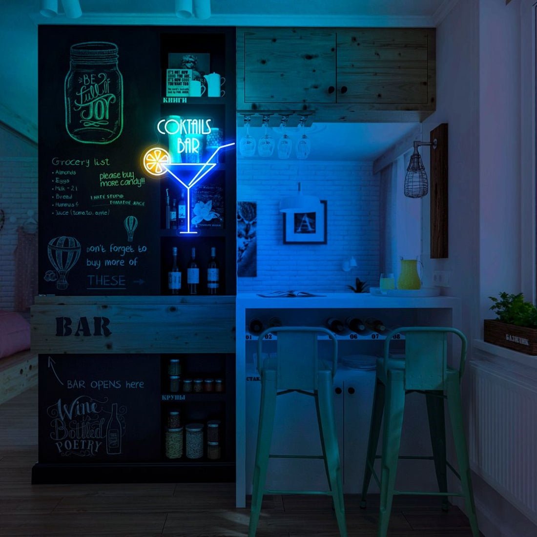 Cocktails Bar Led Sign Business Neon Sign - Shineneon