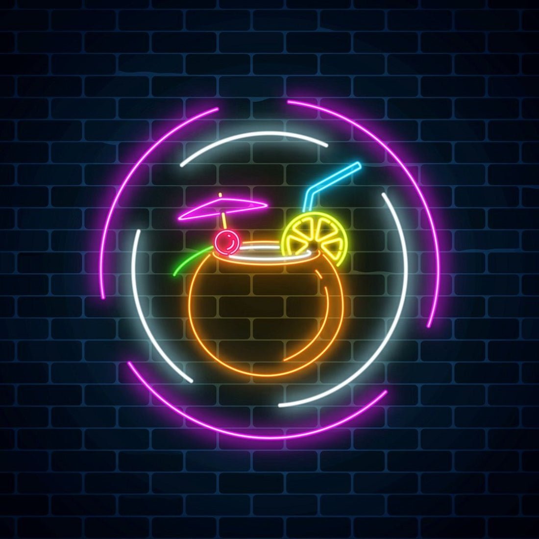 Cocktails Bar Led Sign Business Neon Signs Wall Art - Shineneon