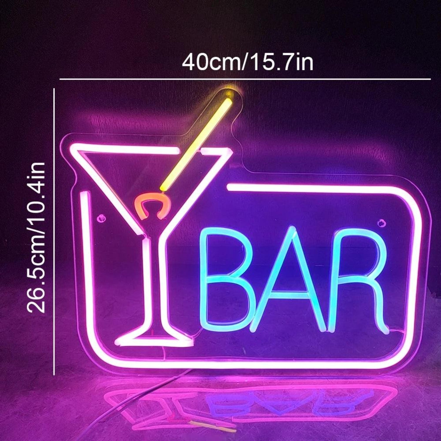 Cocktails Bar Multicolor Cocktail Bar Led Neon Sign For Modern Bar Decor | Shineneon