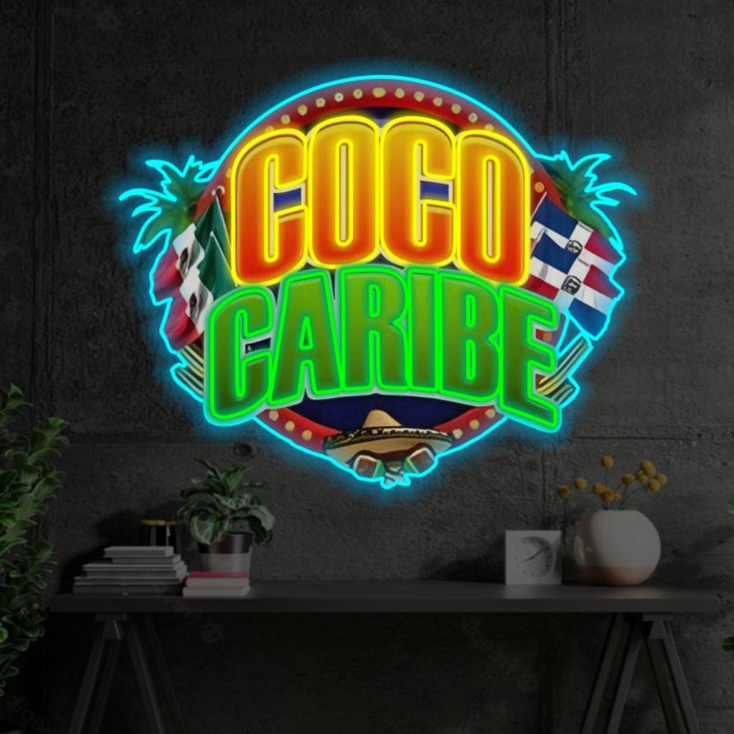 Cocktails Beer Multicolor Retro Bar Led Neon Sign-1 | Shineneon