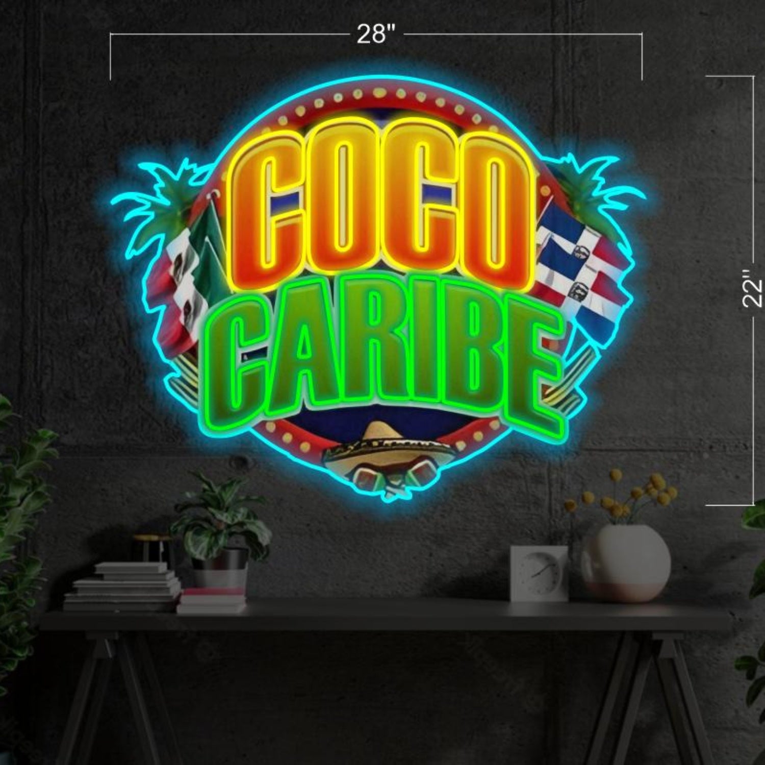 Cocktails Beer Multicolor Retro Bar Led Neon Sign-1 | Shineneon