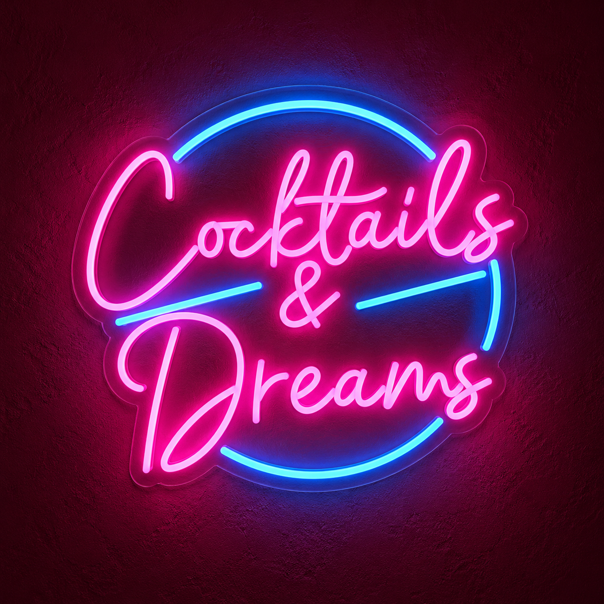 Cocktails & Dreams LED Neon Sign