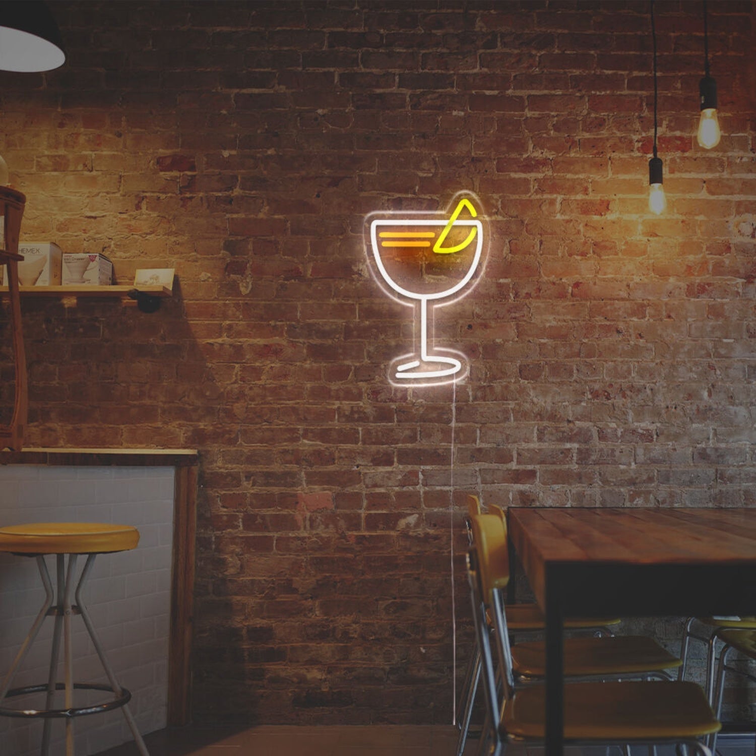 Cocktails Drink With Lemon Led Neon Sign | Shineneon