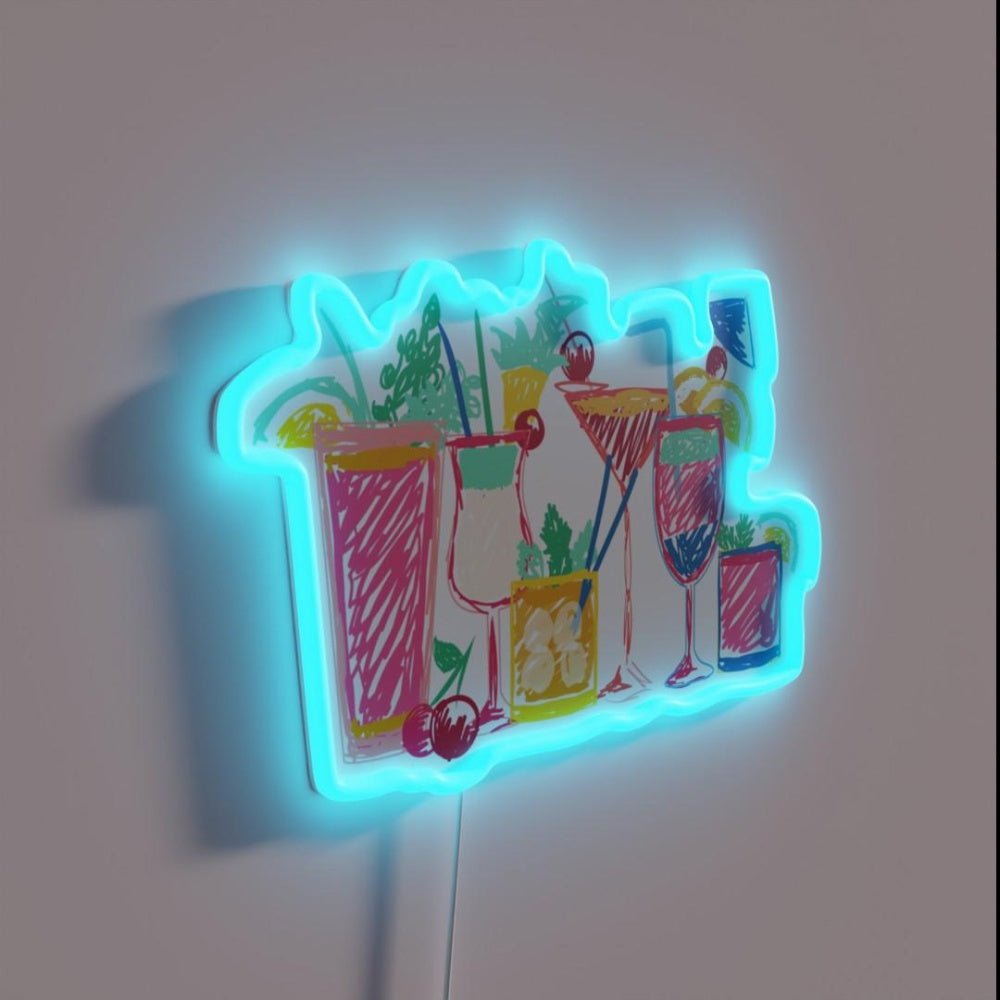 Cocktails Rgb Led Neon Sign - Shineneon