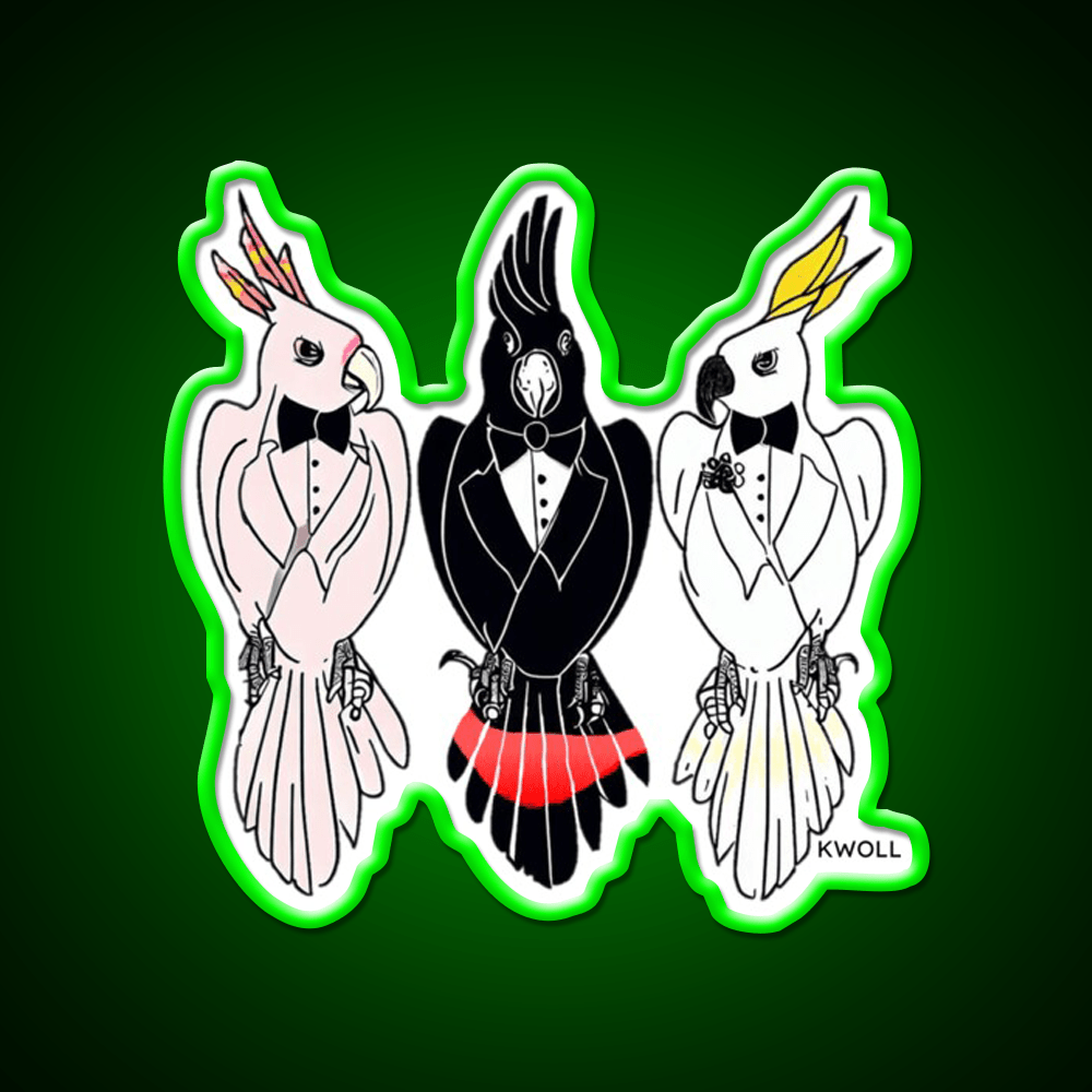 Cocky Tail Party Cocktail Bar Decor Led Neon Sign Rgb Color - Shineneon