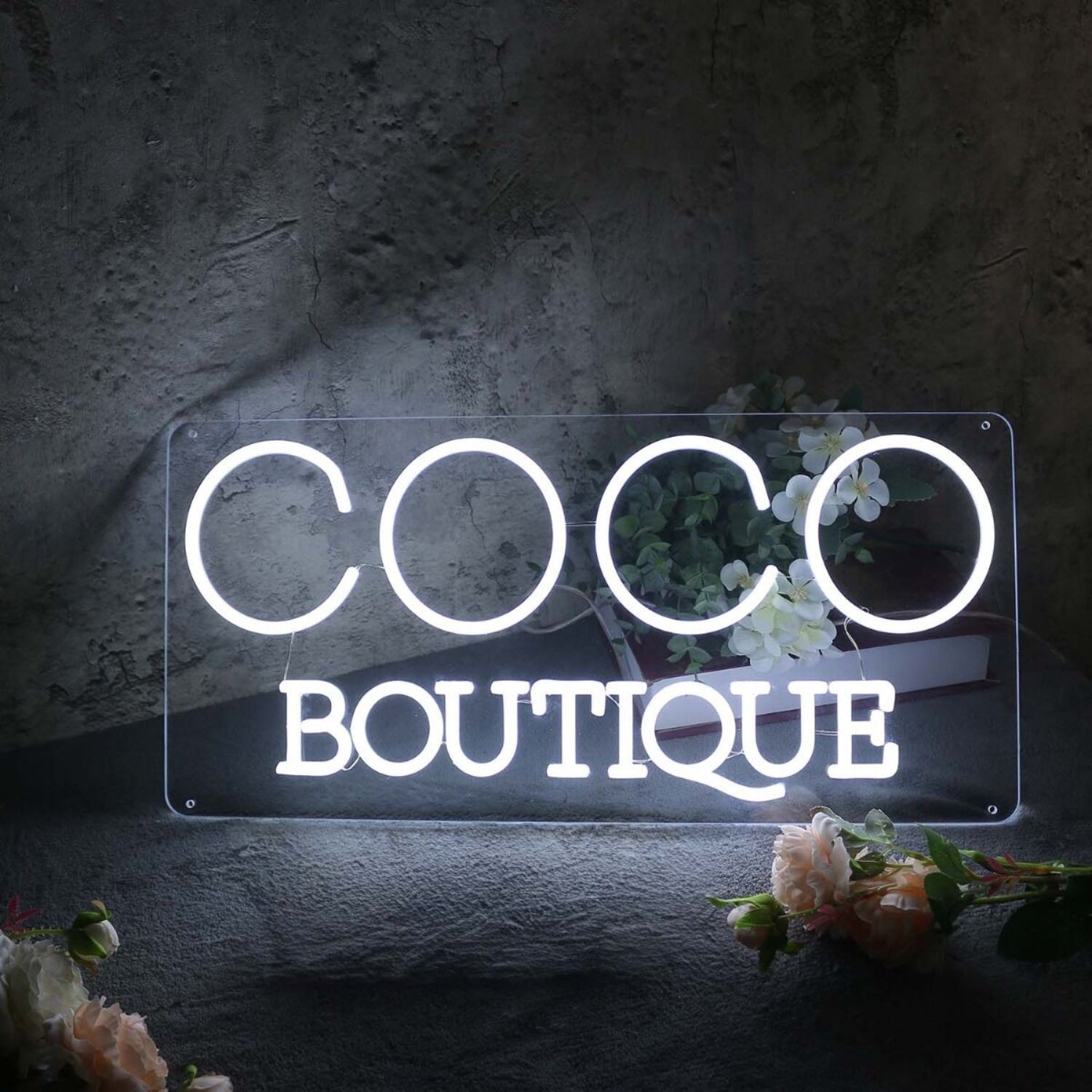 Coco Boutique White Led Neon Sign - Shineneon