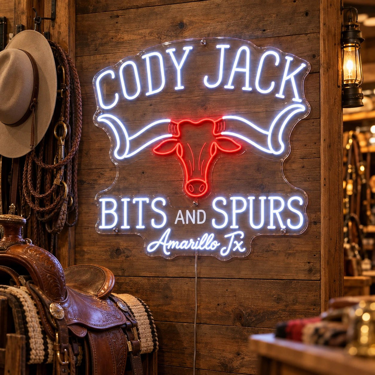 Cody Jack Bits And Spurs Custom LED Neon Sign - Shineneon