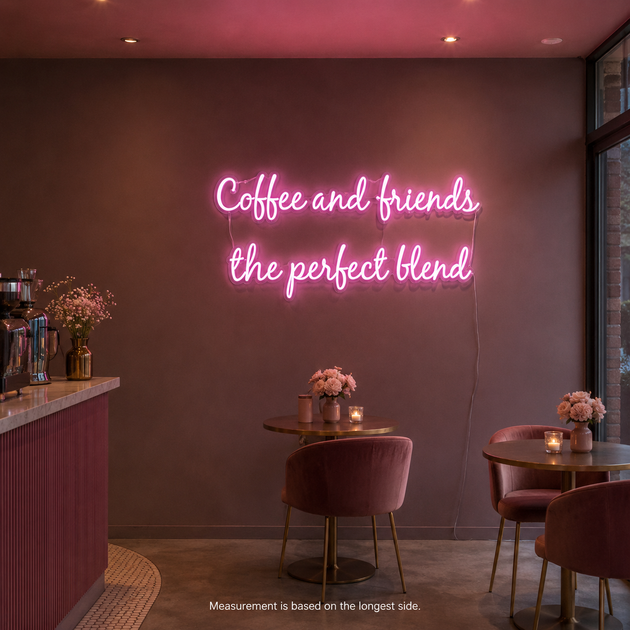 Coffee And Friends The Perfect Blend LED Neon Sign - 01 Original Product Image