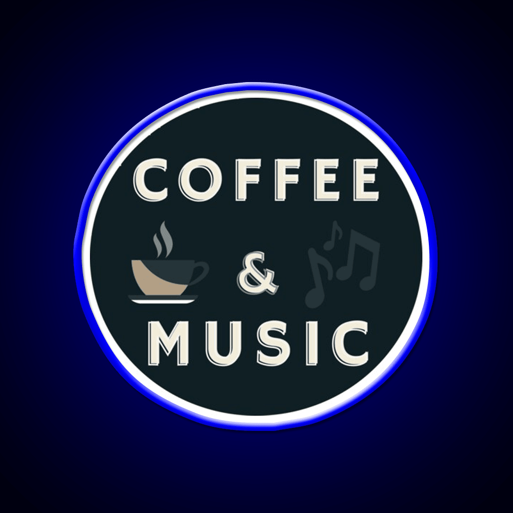Coffee And Music Cafe Led Neon Sign Espresso Bar Arts Rgb Color - Shineneon
