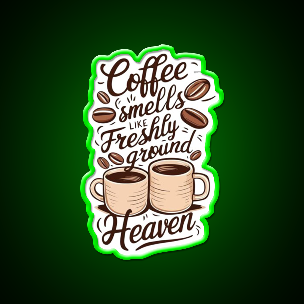 Coffee Aroma Cafe Led Neon Sign Espresso Bar Art Rgb Color