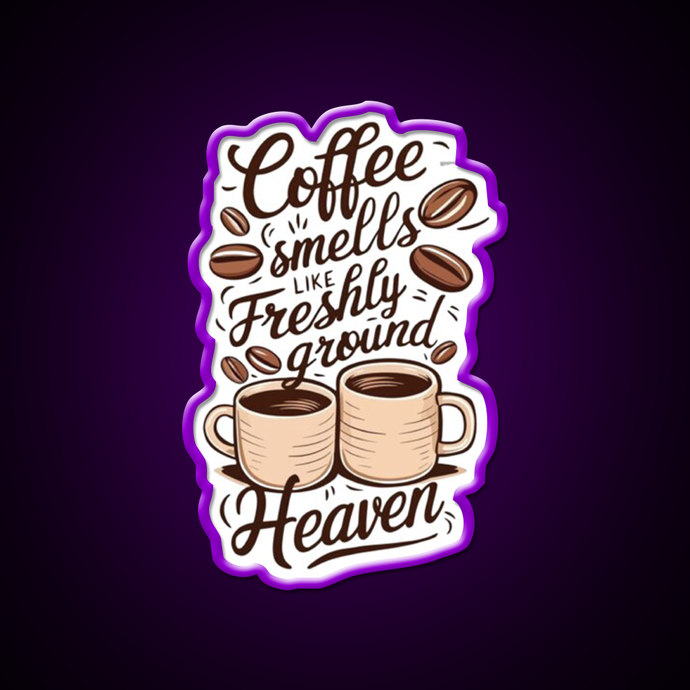 Coffee Aroma Cafe Led Neon Sign Espresso Bar Art Rgb Color