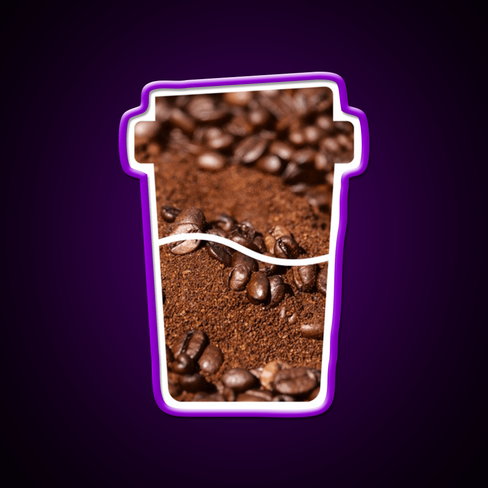 Coffee Bean Dream Art In A Coffee Cup Led Neon Sign Espresso Bar Art Rgb Color - Shineneon